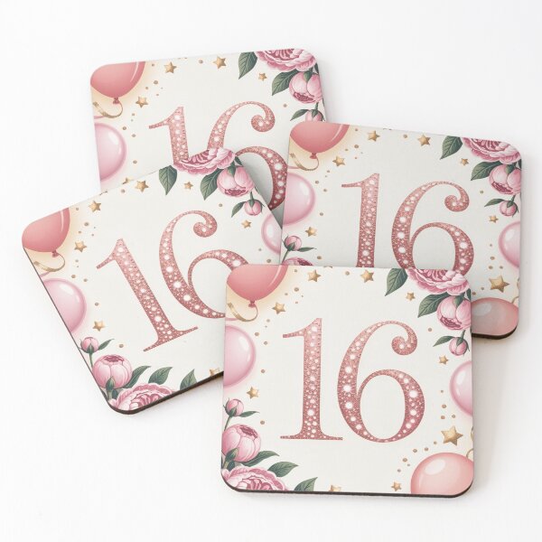 Item preview, Pretty Sweet 16 – Floral Sixteen Birthday Party Illustration designed and sold by myforestfog.