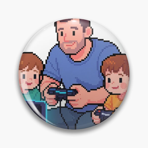 Item preview, Father and Sons Video Games Pixel Art Retro designed and sold by BusteKit.