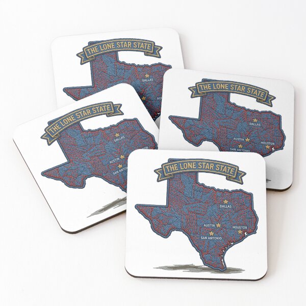 Item preview, Texas The Lone Star State - Embroidered Patch Map Design designed and sold by Pattern-Parade.