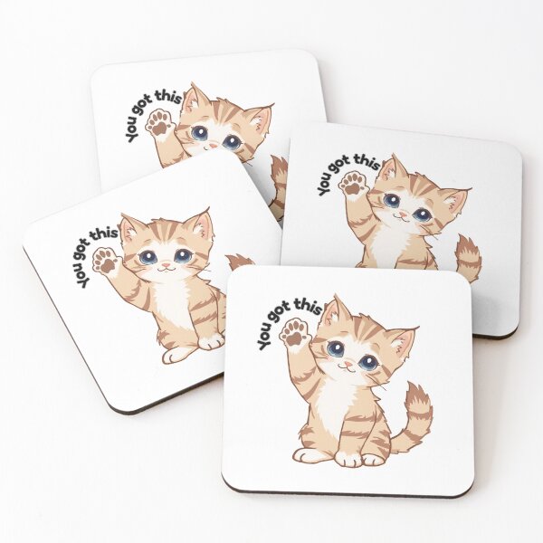 Item preview, Cute Motivational Cat – You Got This Kawaii Cat designed and sold by INDEEDME.