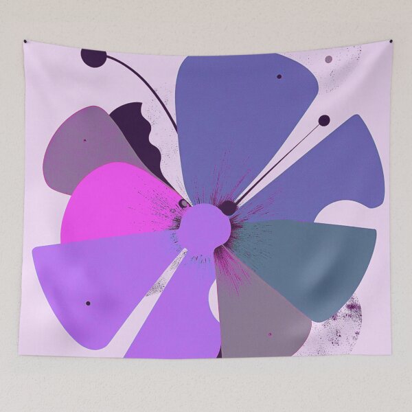 Item preview, Modern Art Deco Graphic Flower designed and sold by joycrysstudio.