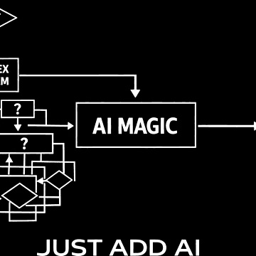 Artwork thumbnail, AI Magic Flowchart Artificial Intelligence Machine Learning by SplashTastic