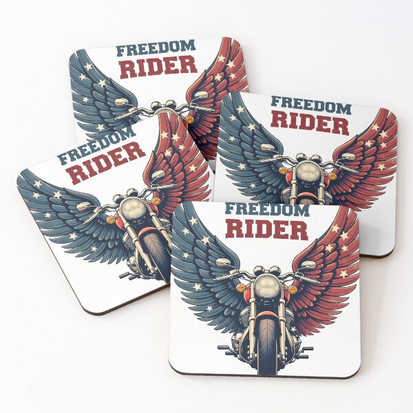 Item preview, Freedom Rider Motorcycle Patriotic Shirt | Vintage USA Biker Fourth of July Tee designed and sold by MilaPrintify.