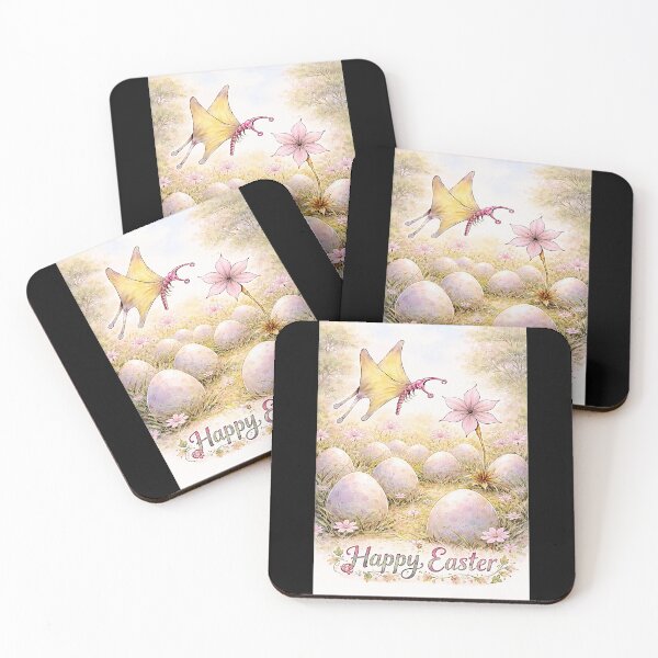 Item preview, Butterflies Happy Easter designed and sold by NubesDesignCH.
