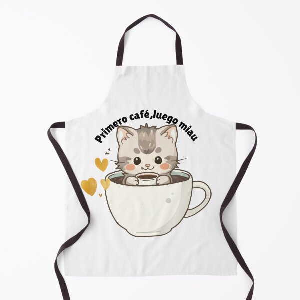 Item preview, Cute Cat Coffee Lover - Primero Café Luego Miau Kawaii Cat designed and sold by INDEEDME.