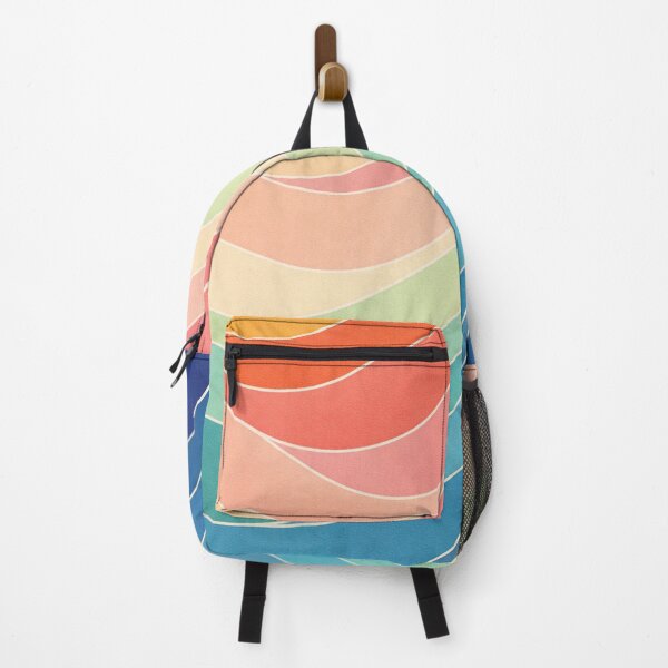 Item preview, Abstract Minimal Line Pattern – Colorful Wavy Lines Modern Design designed and sold by DrizzyV.