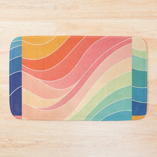 Item preview, Abstract Minimal Line Pattern – Colorful Wavy Lines Modern Design designed and sold by DrizzyV.