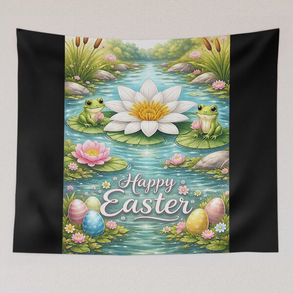 Item preview, Happy Easter Frogs designed and sold by NubesDesignCH.