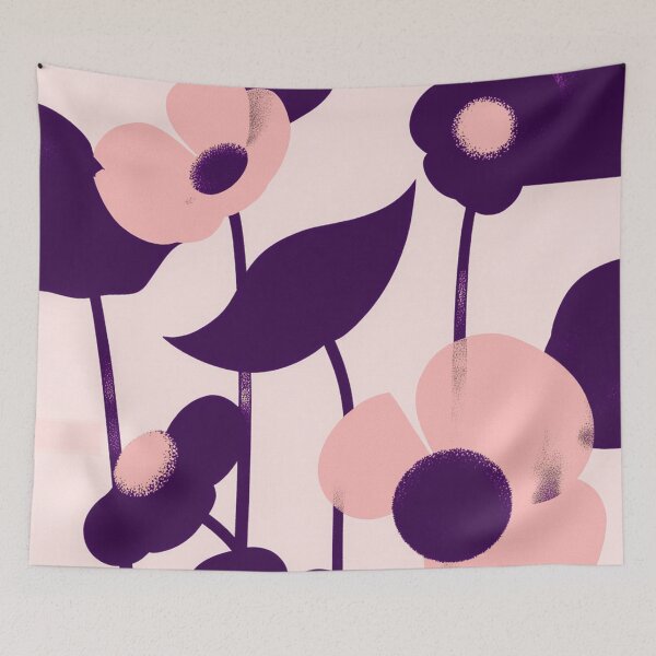 Item preview, Modern Art Deco Floral Illustration designed and sold by joycrysstudio.