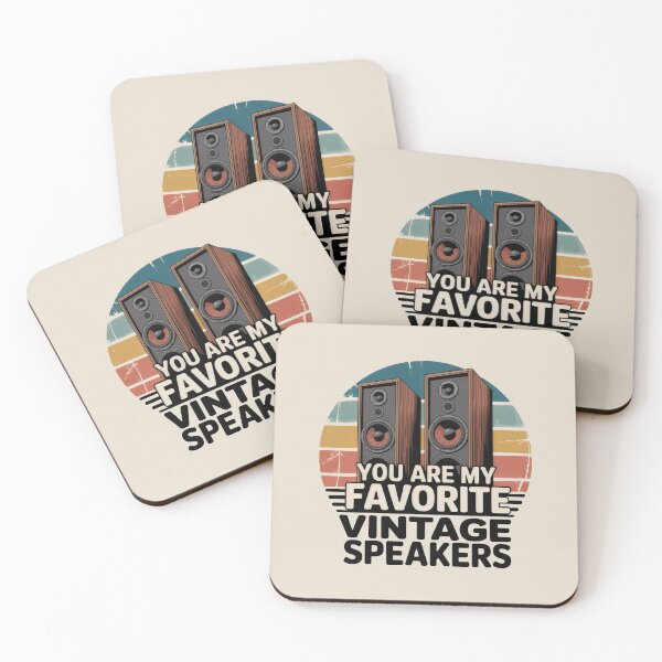 Item preview, Favorite Vintage Speakers Retro Audio Audiophile designed and sold by SplashTastic.