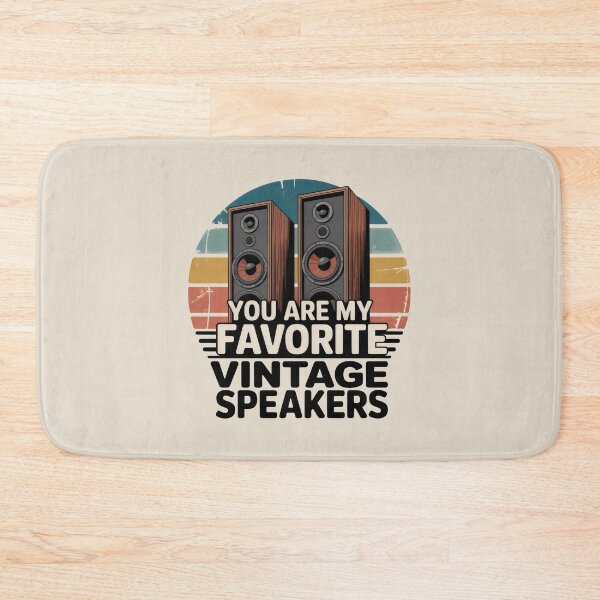 Item preview, Favorite Vintage Speakers Retro Audio Audiophile designed and sold by SplashTastic.