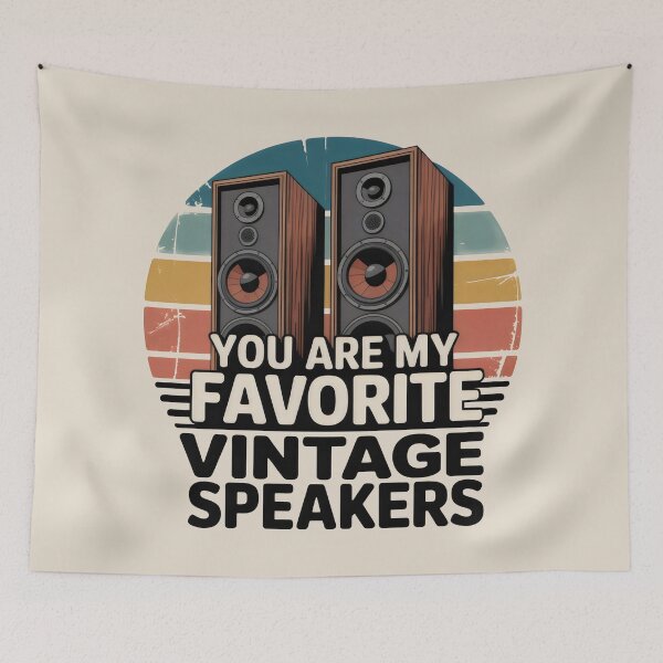 Item preview, Favorite Vintage Speakers Retro Audio Audiophile designed and sold by SplashTastic.