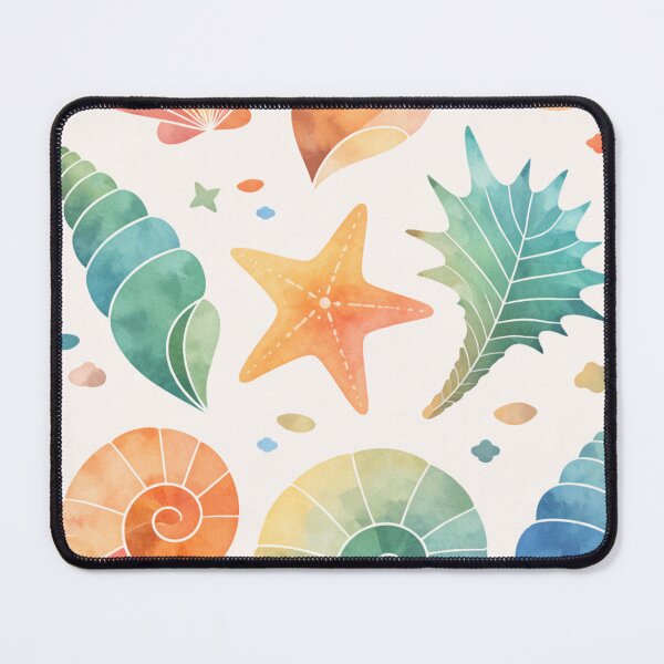 Item preview, Seashell Pattern Illustration – Colorful Ocean Shell Design designed and sold by DrizzyV.