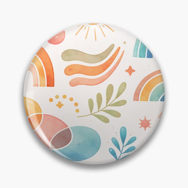 Item preview, Colorful Abstract Pattern – Modern Minimal Artistic Shapes designed and sold by DrizzyV.