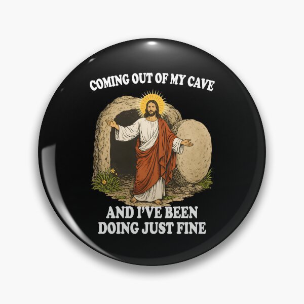 Item preview, Jesus Coming Out Of My Cave designed and sold by CartoonGang.