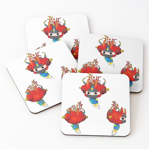 Item preview, Futuristic Small Red Guardian Robot Sheet designed and sold by makyonokisai.