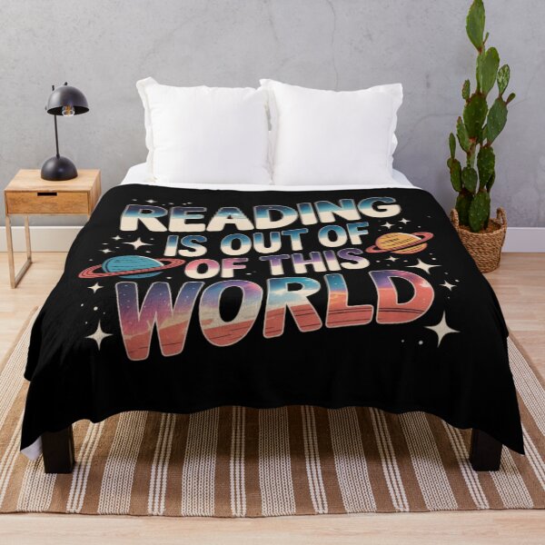 Item preview, Reading Is Out Of This World Galaxy Typography Design designed and sold by PROPera-design.