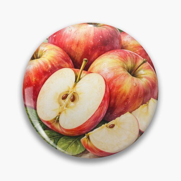 Item preview, Watercolor Apples Illustration – Fresh Fruit Art Design designed and sold by DrizzyV.