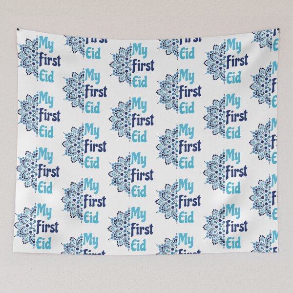 Item preview, My First Eid - 1st Eid mandala design - Blue designed and sold by dezanli.