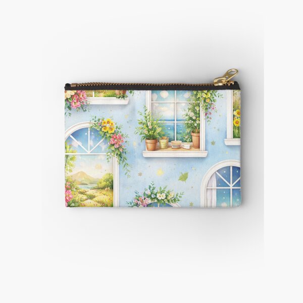 Item preview, Dreamy Window Pattern – Cozy Landscape Window Illustration designed and sold by DrizzyV.