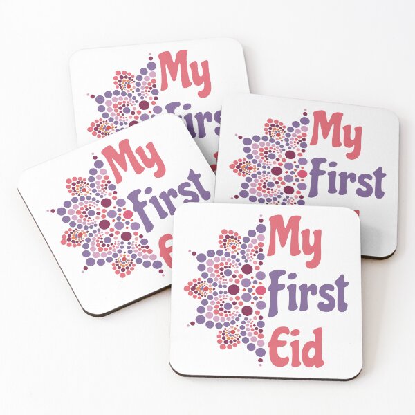 Item preview, My First Eid - 1st Eid mandala design - Pink/Purple designed and sold by dezanli.
