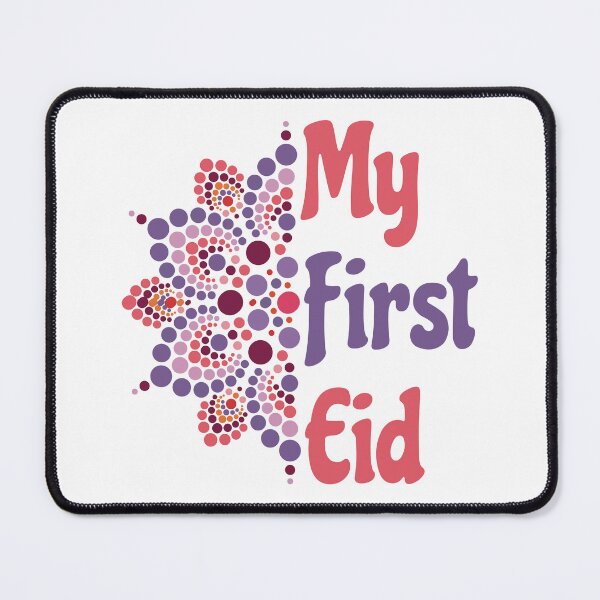 Item preview, My First Eid - 1st Eid mandala design - Pink/Purple designed and sold by dezanli.