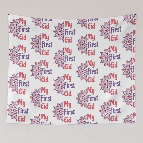 Item preview, My First Eid - 1st Eid mandala design - Pink/Purple designed and sold by dezanli.
