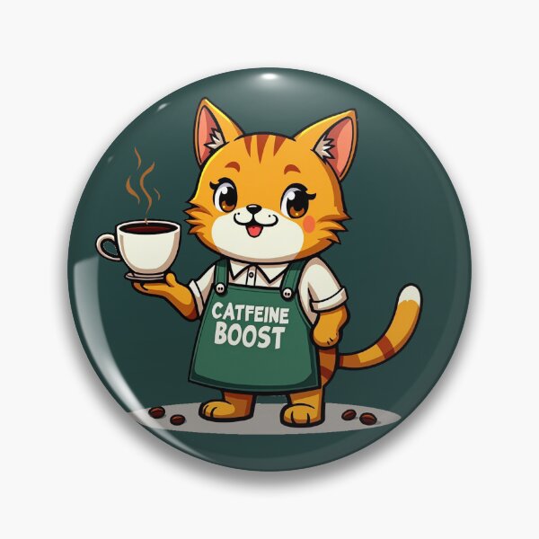 Item preview, Catfeine Boost – Funny Coffee Cat designed and sold by AnimalAirtistry.