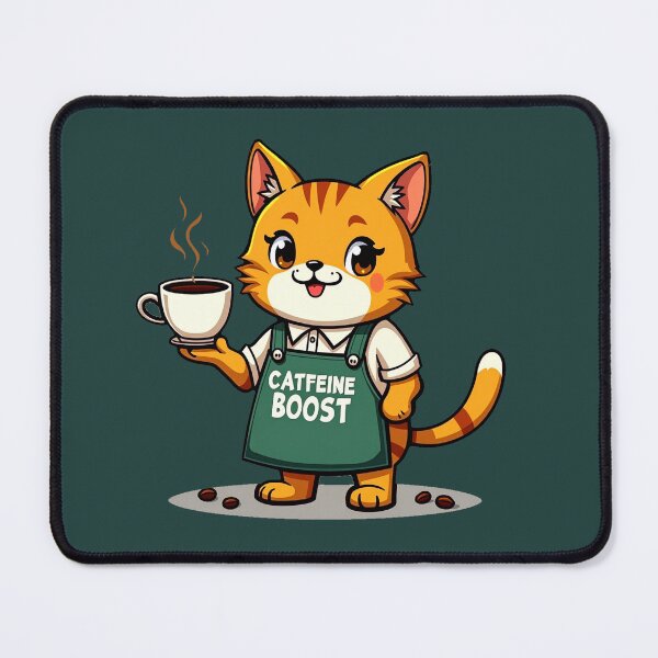 Item preview, Catfeine Boost – Funny Coffee Cat designed and sold by AnimalAirtistry.