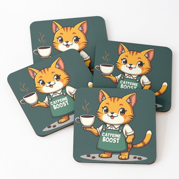 Item preview, Catfeine Boost – Funny Coffee Cat designed and sold by AnimalAirtistry.