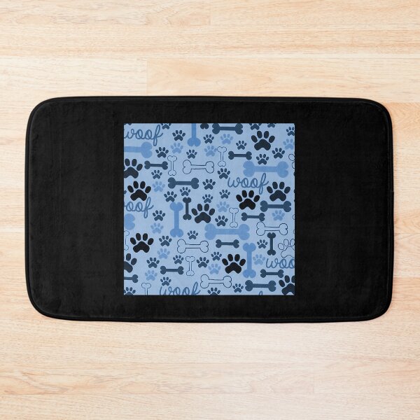 Item preview, Blue Dog Bones And Paw Prints Seamless Pattern designed and sold by hectorcally48.