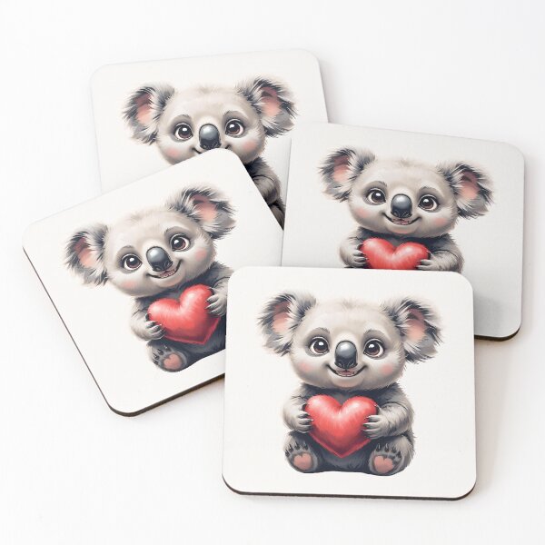 Item preview, Cute Koala Holding Heart designed and sold by SolaoLab.