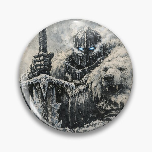 Item preview, The Frost-Bound Colossus - Dark Fantasy Knight designed and sold by bapupa.