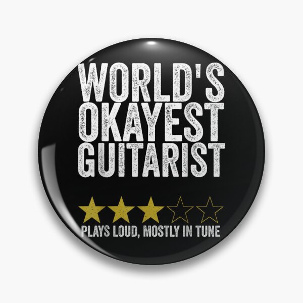 Item preview, World's Okayest Guitarist Funny Guitar Player Music Shirt designed and sold by DuneHaicna.