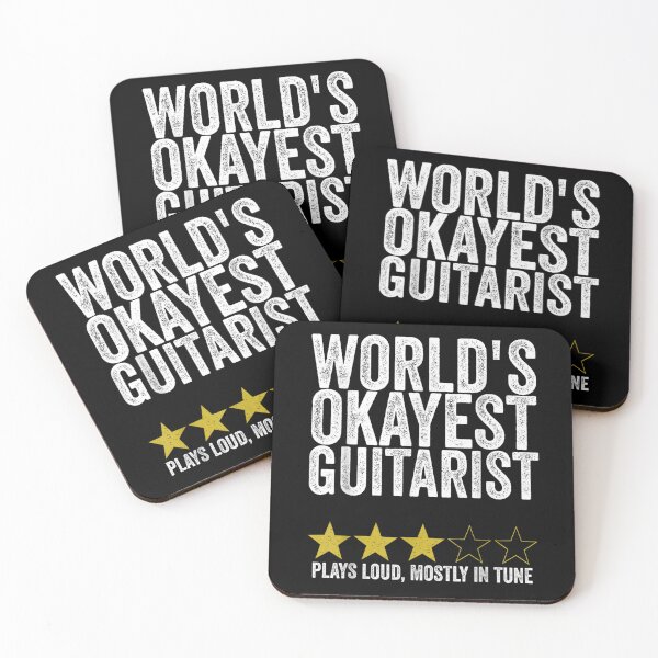 Item preview, World's Okayest Guitarist Funny Guitar Player Music Shirt designed and sold by DuneHaicna.