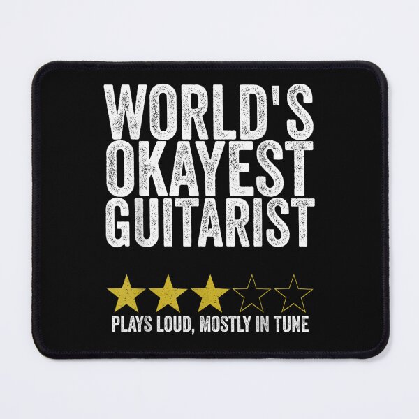 Item preview, World's Okayest Guitarist Funny Guitar Player Music Shirt designed and sold by DuneHaicna.
