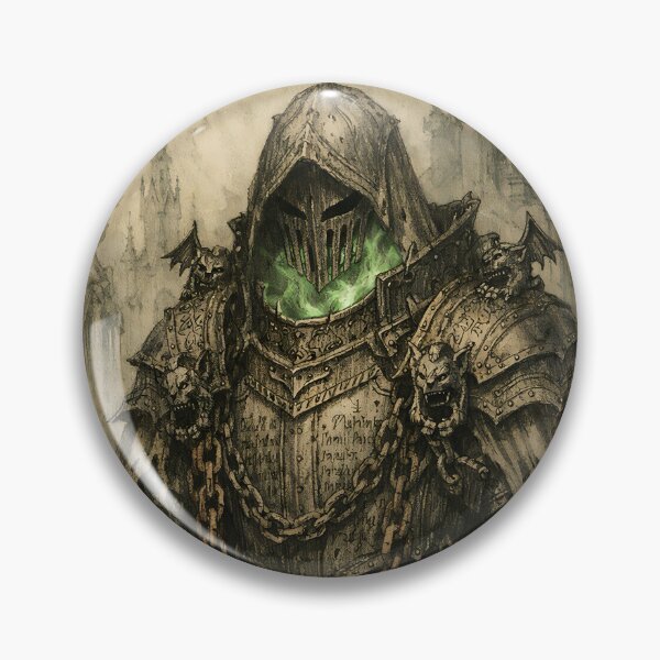 Item preview, The Grave-Iron Sentinel - Dark Fantasy Knight designed and sold by bapupa.