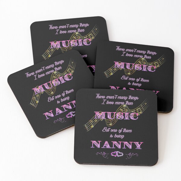 Item preview, I Love Music and Being a Nanny by Amanda M Lucas designed and sold by Amanda Lucas.