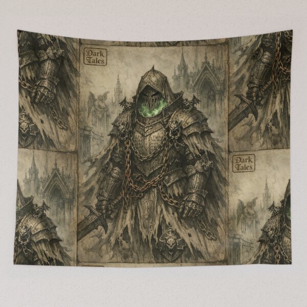Item preview, The Grave-Iron Sentinel - Dark Fantasy Knight designed and sold by bapupa.