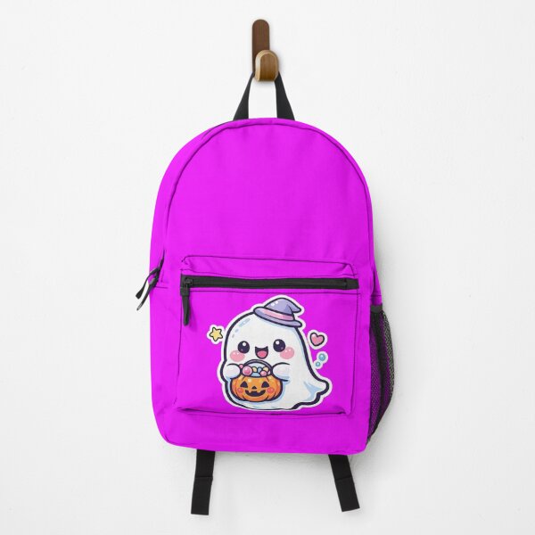 Item preview, Cute Kawaii Ghost With Pumpkin Candy Bucket Halloween Sticker designed and sold by irfanshikh.