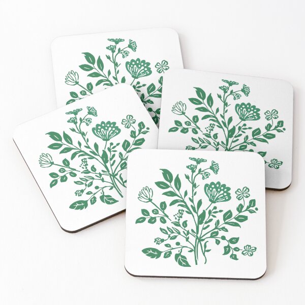 Item preview, Green wildflowers designed and sold by uunaa.