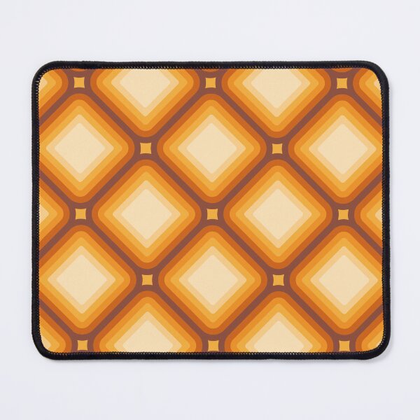 Item preview, Mid-century Retro Geometric Pattern - Orange, yellow, brown designed and sold by JMgraphic.