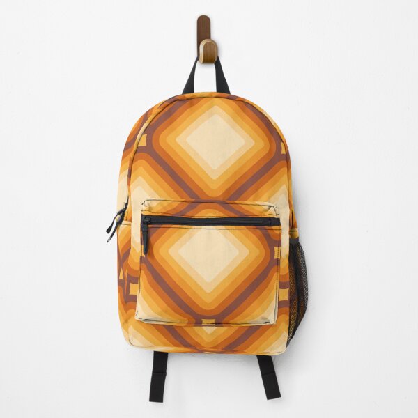 Item preview, Mid-century Retro Geometric Pattern - Orange, yellow, brown designed and sold by JMgraphic.