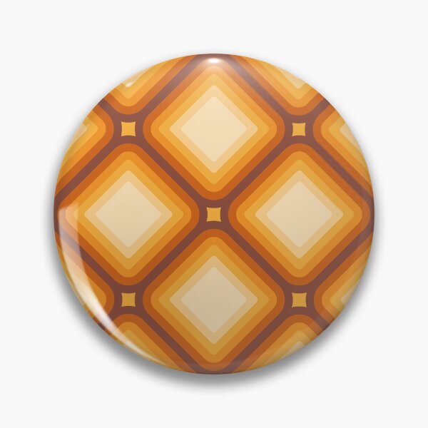 Item preview, Mid-century Retro Geometric Pattern - Orange, yellow, brown designed and sold by JMgraphic.