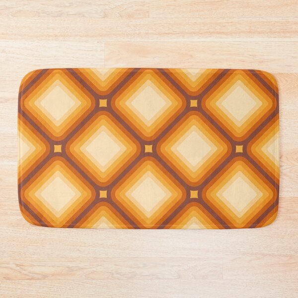 Item preview, Mid-century Retro Geometric Pattern - Orange, yellow, brown designed and sold by JMgraphic.