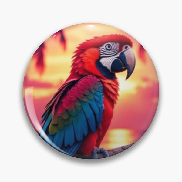 Item preview, Scarlet Macaw Tropical Sunset designed and sold by AddyTae.