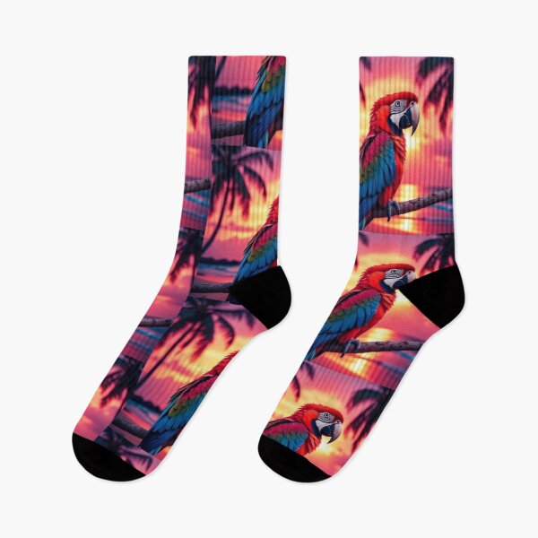 Item preview, Scarlet Macaw Tropical Sunset designed and sold by AddyTae.