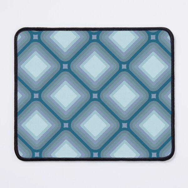 Item preview, Mid-century Retro Geometric Pattern - Blue gradient designed and sold by JMgraphic.