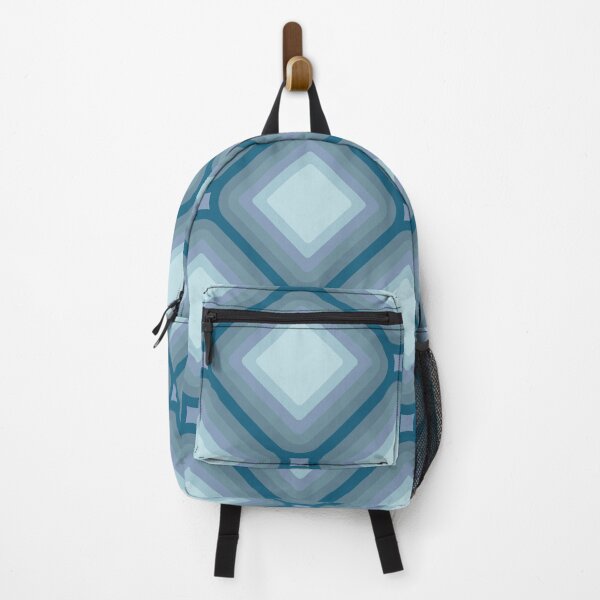 Item preview, Mid-century Retro Geometric Pattern - Blue gradient designed and sold by JMgraphic.
