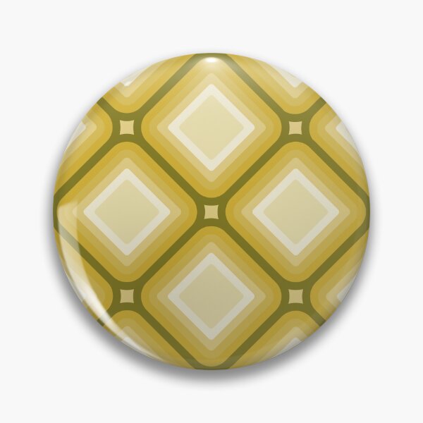 Item preview, Mid-century Retro Geometric Pattern - Mustard yellow and olive green designed and sold by JMgraphic.